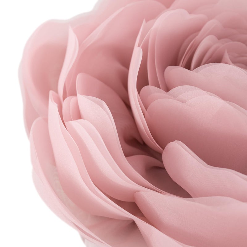 JWH Stereo Flower Throw Pillow Covers Aesthetic Decorative Floral Accent Pillow Cases Round Cushion Handmade Pillowcase for Bedroom Bed Couch Chair Car 12 Inch Dusty Pink - Image 5